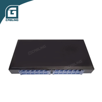 Gcabling Panneau de brassage optique en fibre de verre, type tiroir, avec connecteurs FC SC LC et équipement de pigtail, 6, 8, 12, 24 ports, Panneau de brassage ODF
