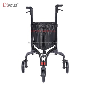 New Foldable Outdoor Lightweight Old People Adults Elderly Walking Folding Carbon Fiber <b>Walker</b> <b>Rollator</b> for Seniors - Product Image 4
