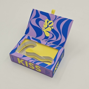 Caja de Regalo Personalizable para Juguetes Sexuales de Papel para Adultos, con Ventana Transparente de PVC, Embalaje de Vibrador de EVA Reciclable Único, Cartón Color Marfil con Relieve - Product Image 2