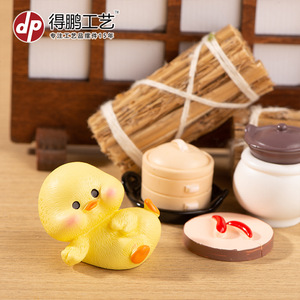 Adorno de Resina de Pato Amarillo, Miniatura Decorativa para Cocina, Hogar y Escritorio, Figura Artística con Forma de Animal - Product Image 4