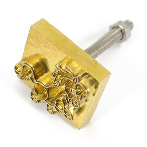 แม่พิมพ์ทองเหลืองลายดอกไม้แบบกำหนดเองสำหรับเครื่องปั๊มฟอยล์ร้อน - Product Image 6