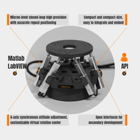 Robot parallèle micro 6-DOF de haute précision, mini plateforme Stewart légère (450g), hexapode pour calibrage laser