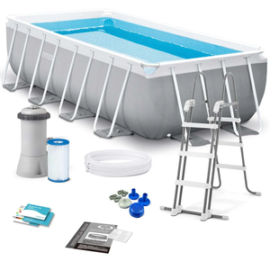 <span class=keywords><strong>Intex</strong></span> 26790 Ensemble de piscine rectangulaire à cadre prisme 4M X 2M X 1.22M Piscine de jardin hors sol - Product Image 1