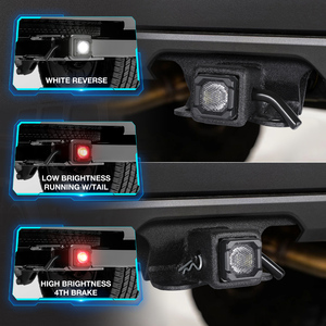 12V 2 אינץ' לבן אדום צבעוני תאורת לד לנגרר תאורת לד אחורית להרכבה על וו גרירה עמיד למים אביזרי תאורת רכב אחרים - Product Image 5