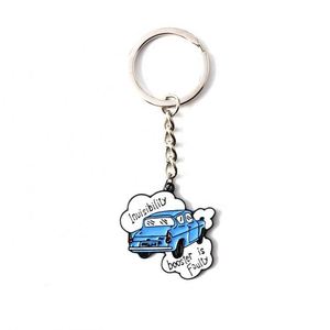 Customizable Iron UV Printing 3D Stamped Basketball Keychain Pendant with Carabiner - Product Image 3
