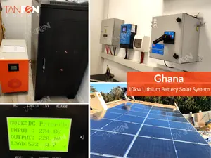 Sistema de energía Solar para el hogar, panel solar de 5kw, 3KW, 5KW, sin conexión a la red, sistema de almacenamiento de batería solar de 10000W
