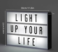 Boîte lumineuse LED néon d'intérieur avec lettres décoratives personnalisables pour voitures et entreprises