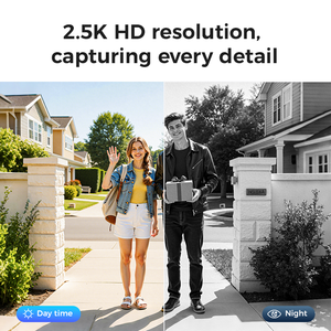 LNDU AL505 APP uzaktan kumanda parmak izi kilidini Video interkom dijital kilit 2.5k HD ev ana kapı akıllı kilit ile ekran - Product Image 6
