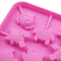 277 bricolage conception de moule personnalisé Silicone sucette moule bonbons durs monstre de Pâques silicone sucette moule à la main faire bricolage chocolat résine