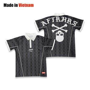 Camiseta de fútbol impresa por sublimación, ropa de fútbol callejero de estilo retro personalizada - Product Image 1