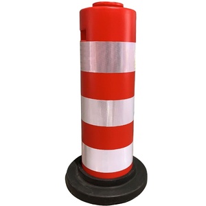 Cảnh báo dẫn ánh sáng 1090mm có thể tháo rời linh hoạt Thùng giao thông Thùng bài delineator - Product Image 3