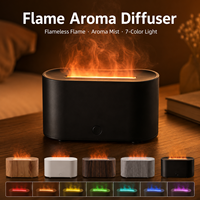 Humidificador USB Mini con Efecto de Llama, Viral en TikTok, Difusor de Aire, Efecto de Fuego 3D Realista, Luz Nocturna Colorida, para Hotel y Hogar, Gran Venta 2026