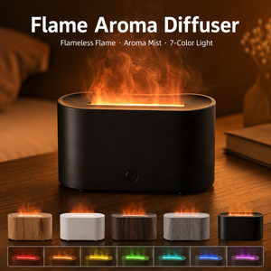 Nouveau Diffuseur d'Air USB Mini Humidificateur Flamme Viral TikTok 2026 avec Effet Visuel de Feu <span class=keywords><strong>et</strong></span> Veilleuse Colorée - Product Image 2