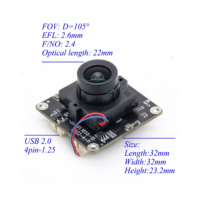 Module de caméra USB Hampo haute performance avec détection de mouvement, image couleur rapide, obturateur global, qualité supérieure, mini caméra 60fps