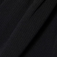 HZ Custom Knitwear Mufacturers Robes en tricot pour femmes Robes maxi en tricot côtelé noir à découpes Vêtements pour femmes