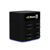 Borne de recharge de batteries externes partagées à 8 emplacements – Distributeur automatique de batteries mobiles pour la location