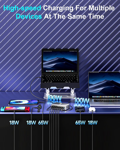 Sạc Nhanh 440W Gan USB Loại C Nhanh Chóng Sạc Đa Cổng Pd Qc3.0 Máy Tính Xách Tay Sạc Trạm Máy Tính Để Bàn Nhanh Chóng Sạc - Product Image 3