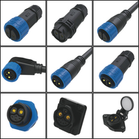 Conector Automotriz Impermeable IP68 M23 de 2+1+5 Pines para Cable de Motor de Bicicleta Eléctrica