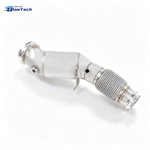 Downpipe haute performance en acier inoxydable 304 pour BMW 320i 330i F30 G20 B48 2.0T – Échappement performance avec bouclier thermique intégré - Product Image 4