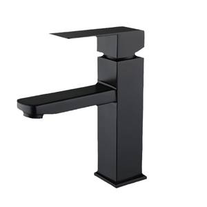 Grifo de lavabo monomando de un solo orificio, montado en cubierta, con válvula de cerámica y construcción de latón L-56 - Product Image 1