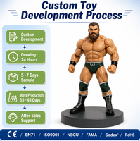 Figuras de Acción de Luchadores Personalizadas, Modelo de Anime en Vinilo, Juguete Coleccionable Ecológico, Juguete Artístico Impreso en 3D