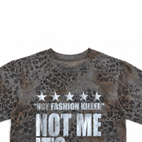 T-shirt vintage slim pour hommes avec motif léopard argenté et logo simple, haute qualité, vente en gros, personnalisable