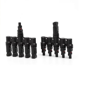 Connecteur solaire photovoltaïque IP67 homologué, raccord en T 4 vers 1 mâle et femelle, 100% <span class=keywords><strong>PP0</strong></span>, pour système de kits solaires DIY parallèles MC2.5 4 MC6 - Product Image 1