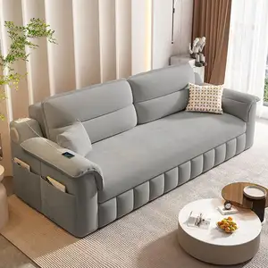 2024 YOUTAI Newest Modern Folding Sofa Bed Convertible Corner Couch Bed With Storage For Living Room Furniture