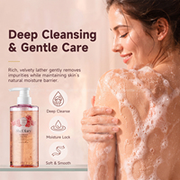Gel Douche Hydratant à l'Extrait Naturel de Rose de Damas 500ml Marque Blanche pour Adultes OEM/ODM Tous Types de Peau