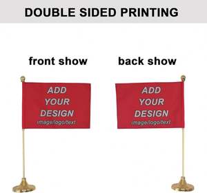 Bandera de Escritorio Personalizada con Impresión Digital para Oficina, Hogar o Negocio, Base de Aluminio, Estilo Vertical, Bandera Promocional - Product Image 5