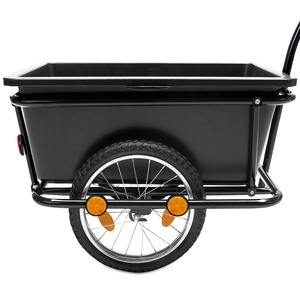 Remorque de vélo à 2 roues, cargaison, noir, chariot de Transport, poignée de levage, dessin, 90l - Product Image 3