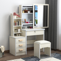 Schminktisch Internet-Trendiger Frisiertisch für Kleine Wohnungen Schlafzimmer-Schreibtisch Moderner Minimalistischer Einfacher Schminktisch MDF-Platte Zerlegbar