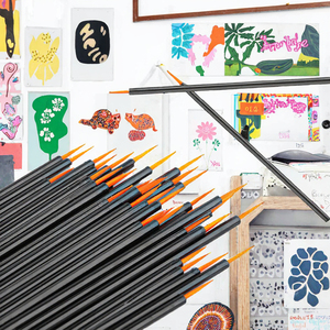 แปรงทาเล็บแบบใช้แล้วทิ้ง 50 ชิ้น แปรงไนลอนสำหรับเจลยูวี วาดลายเพ้นท์เล็บ อุปกรณ์ทำเล็บ - Product Image 2