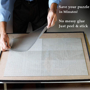 Fogli di <span class=keywords><strong>colla</strong></span> <span class=keywords><strong>per</strong></span> <span class=keywords><strong>Puzzle</strong></span> con Stick di rubinetto in PVC trasparente trasparente all'ingrosso <span class=keywords><strong>per</strong></span> <span class=keywords><strong>Puzzle</strong></span> da 500/1000/1500 pezzi - Product Image 2