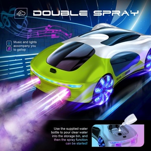 Voiture de drift 1:16, nouvelle conception énergétique, télécommandée, couleur désert, avec lumières de drift, musique, commande gestuelle pour enfants, chargeur et caméra - Product Image 4