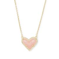 Vente chaude ks collier coeur de pêche personnalité de style ins pour femmes belle chaîne de clavicule en résine collier empilable multicouche