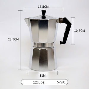 <span class=keywords><strong>Meilleure</strong></span> vente de <span class=keywords><strong>cafetière</strong></span> italienne Moka avec aluminium 3/6 tasses Mini <span class=keywords><strong>cafetière</strong></span> à expresso portable argentée avec manche en bois - Product Image 6