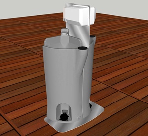 HDPE en plastique forte extérieure portative pompes à pied actionné <span class=keywords><strong>autonome</strong></span> main station de lavage avec réservoirs de stockage - Product Image 4