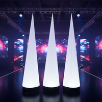 Cône d'éclairage LED gonflable de décoration de restaurant romantique publicitaire durable personnalisé à vendre