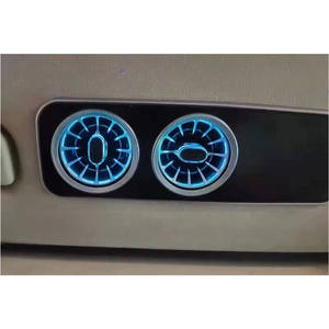 Accessoires de style de voiture en Fiber de carbone contrôle Central intérieur climatisation évent sortie garniture pour Hiace Alpha <span class=keywords><strong>Land</strong></span> <span class=keywords><strong>Cruiser</strong></span> patrouille - Product Image 3