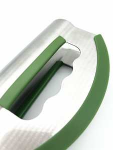 Hacheur à salade <span class=keywords><strong>manuel</strong></span> en acier inoxydable à double lame avec couvercle de protection pour pommes de terre et découpe facile à utiliser - Product Image 4