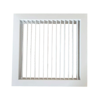 Obturateur réglable monocouche de sortie d'air en alliage d'aluminium pour climatiseur et CVC