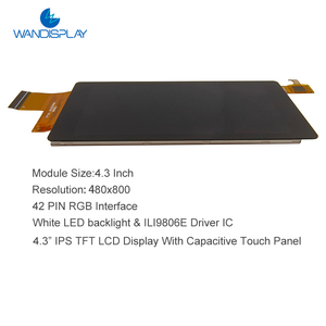 480x800 hiển thị <span class=keywords><strong>LCD</strong></span> module 4.3 SPI 4.3 inch RGB giao diện chân dung <span class=keywords><strong>TFT</strong></span> <span class=keywords><strong>LCD</strong></span> với ili9806e điều khiển IC - Product Image 3