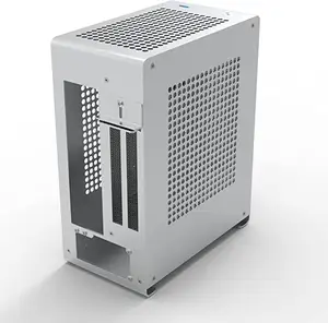 Customized Micro ITX PC Case with 3.0 Dual Reverse PCI Riser Cable Aluminum Metal Mini Computer Cases