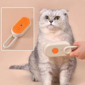 Peigne de massage électrique rechargeable USB pour animaux de compagnie, en silicone, avec système de pulvérisation pour le toilettage des chats et des chiens – Offre spéciale - Product Image 3