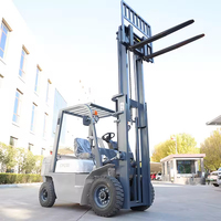 Sıcak Fırsat Powston Arazi Forklifti Üç Kademeli Mastlı Dengeli Dizel Forklift