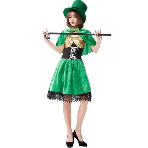 Cool Classic Carnival Costume Green St. Patrick'<span class=keywords><strong>s</strong></span> Day Outfit Set para adultos Cosplay y suministros para fiestas Tema <span class=keywords><strong>irland</strong></span>é<span class=keywords><strong>s</strong></span> - Product Image 2