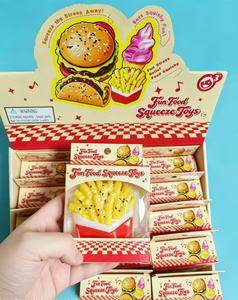 Giocattoli Realistici di Simulazione Cibo - Hamburger Patatine Arrotolate Giocattoli Antistress Regali Creativi a Forma di Snack Giocattoli Divertenti da Spremere - Product Image 5