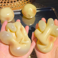 Balle anti-stress souple en forme de pomme de terre, jouet à presser, jouet sensoriel ASMR, jouet anti-stress à texture douce et sans rebond, jouet sensoriel en plastique à la texture de la vaseline
