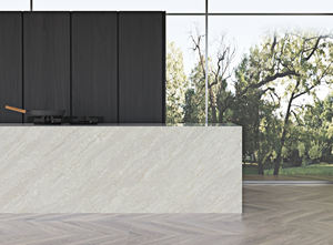 Encimera de Cuarzo Blanco Taj Mahal Goldtop 6038, Superficie Pulida de Piedra Artificial para Cocina, Diseño Moderno, Diseño de Modelo 3D OEM/ODM - Product Image 3